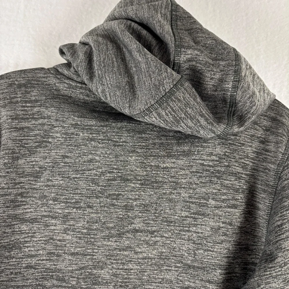 Adidas, Hoodie, Climawarm, Dark Gray, Logo Blue and Red, Retro, Size Men's S